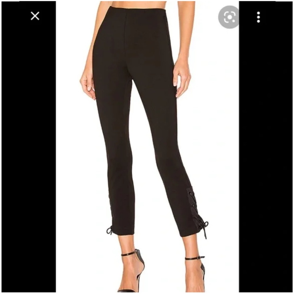 Rag & Bone Lace Up Cropped Ponte Pant